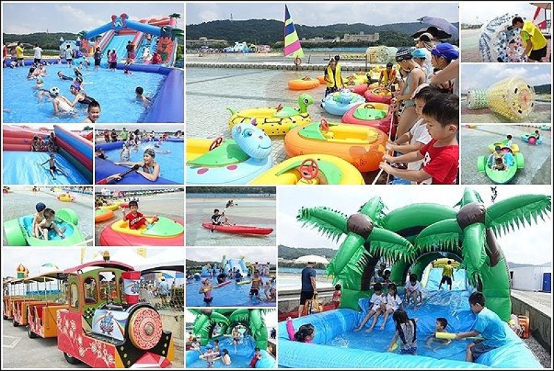 《小姑遊記/大佳河濱公園一日遊》大佳童樂會~兒童手搖船/獨木舟/趣味水滾球等20種戲水設施！