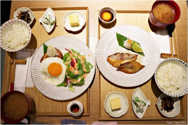 [台北大同區]小器食堂(中山店)|日系質感器皿裝盛的精緻美味|幽庵燒鱈魚定食、特製漢堡排定食、經典雞蛋布丁、醬漬蛋黃|赤峰街美食，近捷運中山站