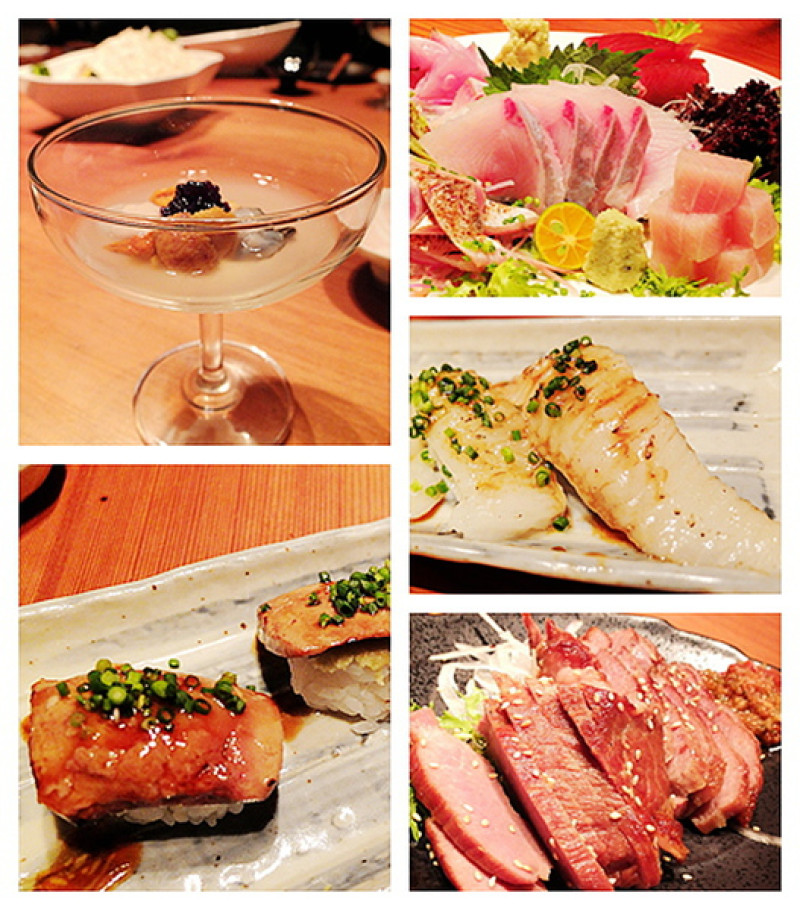 【台北市】狸小路居酒屋-下班小酌的好去處。比目魚緣側握壽司。鵝肝握壽司。徹底征服我的味蕾啦！