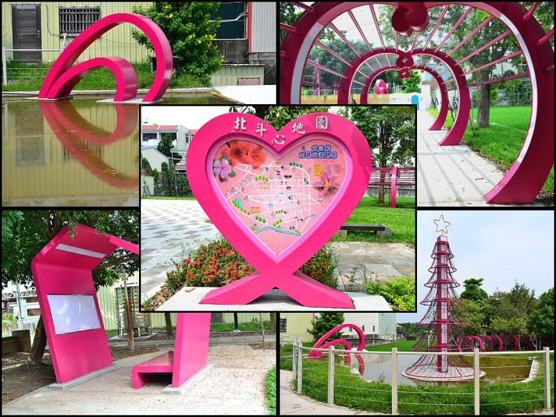 如此讓人心動的裝置藝術.相信晚上來更浪漫!!彰化北斗-心動廣場