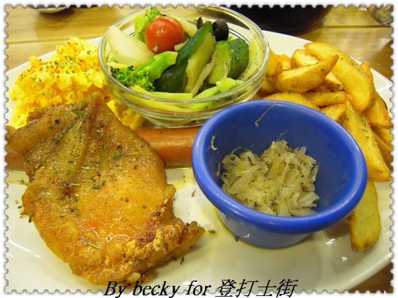 可以續各種口味的手工麵包～登打士街麵包美式主題餐廳(台北店)