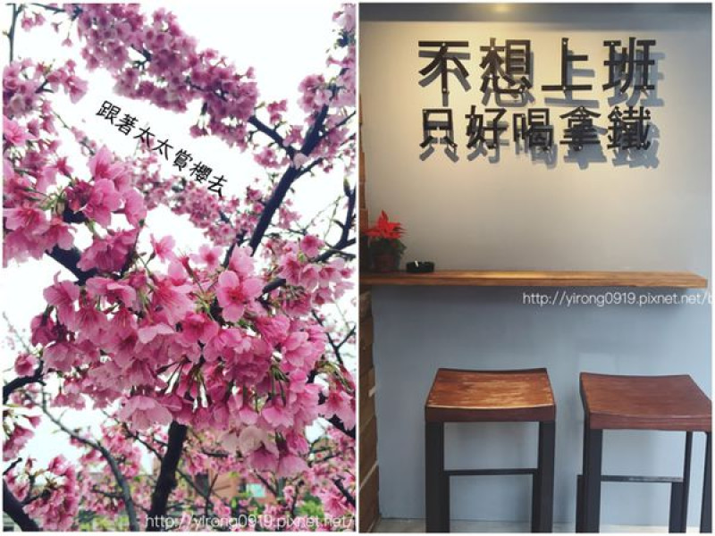 【內湖遊記】東湖樂活公園賞櫻去(20160221花況)&不想上班只好喝拿鐵！