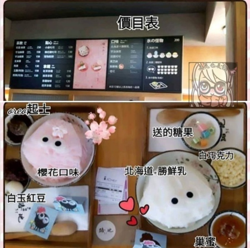 「台中」可愛的「路地」怪物冰，有著可愛的眼睛，客官們捨得吃嗎？！