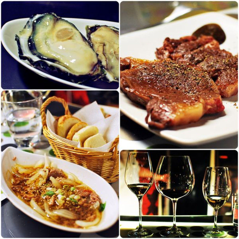 ✖ 台北大安區 ✖ 巴掌大的新鮮加拿大生蠔就在「夏布立CHABLIZ」！再來份肋眼牛排上蓋肉(老饕肉)佐一杯葡萄酒，人生啊！就該單純地享受美食～
