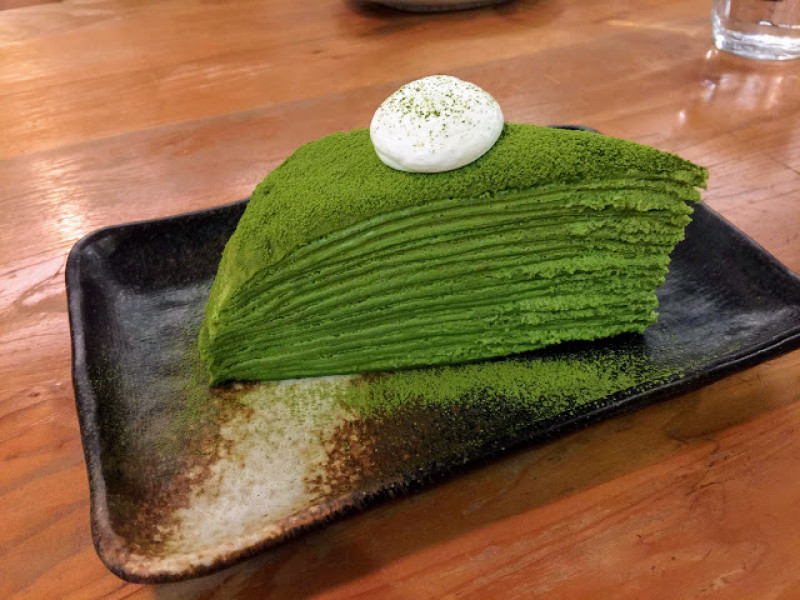 第19個抹茶千層，六丁目咖啡，同場加映焦糖海鹽抹茶生乳酪
