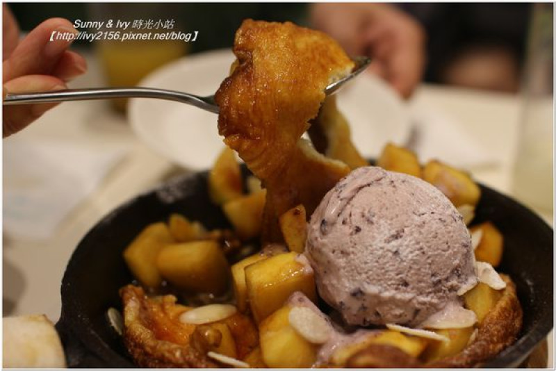【台北信義食記】冰果甜心 Bingirl。鑄鐵鍋鬆餅，有別一般鬆餅滋味