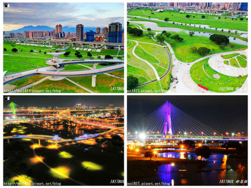 【新北。三重】大台北都會公園。幸福水漾公園。辰光橋。新北大橋。白天綠意。夜晚璀璨。新北三重景點