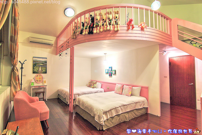 【宜蘭▍親子民宿】熙緹歐風民宿♥披上鵝黃色外衣的城堡，C/P值超高平價民宿，裡頭閣樓房型好適合小朋友