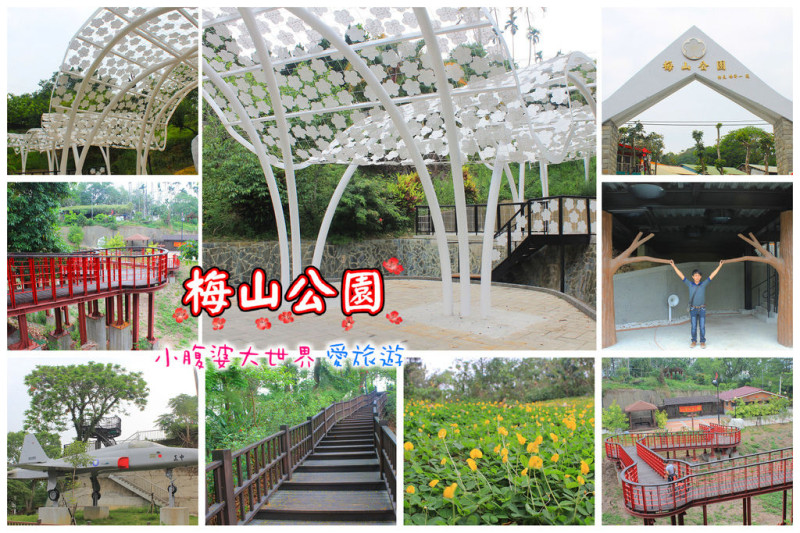 【嘉義景點】梅山公園超美der，溜搭溜搭趣/空中廊道/樹屋平台/梅飛色舞美麗的美麗波浪。