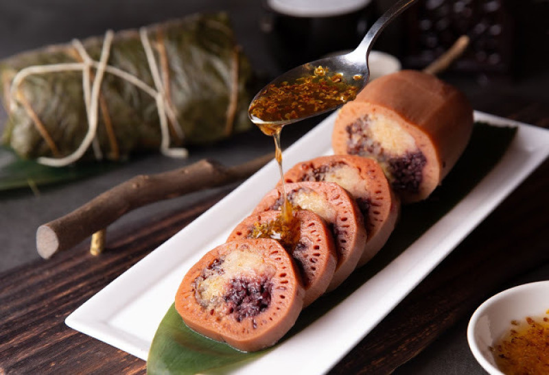 這是粽子??『藕然粽』【台北萬豪酒店】會流沙的『旺粽矚目』/牛年限定的『犇牛粽』