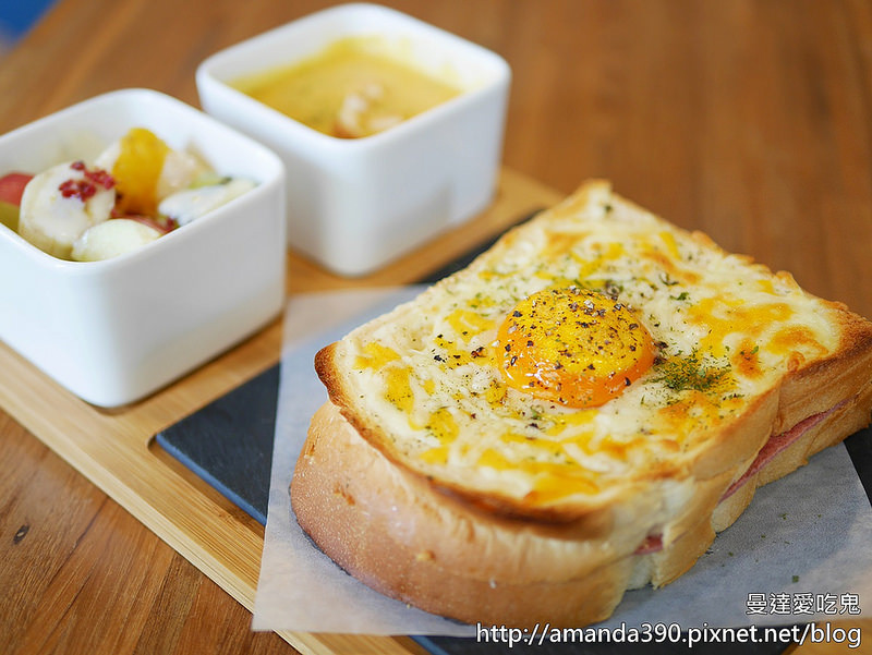 【台南食記】東區 TWIN coffee 咖啡云 ● 庫克太太半熟蛋液，無法抵擋的誘人滋味！❤❤