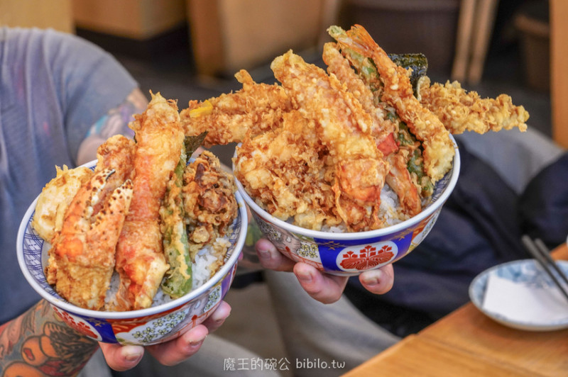 北車美食 金子半之助X魔王 台北中正區 台北天丼推薦 季節限定 鱈場蟹丼 極上天丼 捷運台北車站 內文有店家資訊與菜單