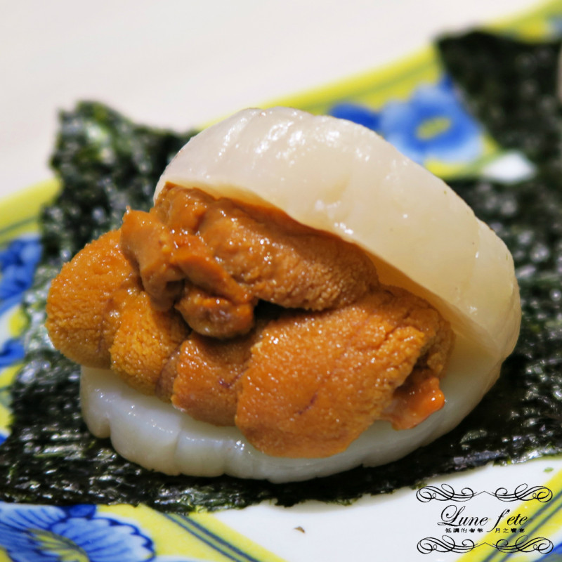 棠小璇*來去串鳥吃創意料理!滷肉飯細捲&干貝海膽漢堡 顛覆你對日料的看法~北海喜知次+厚岸生蠔...讓味蕾肅然起敬!