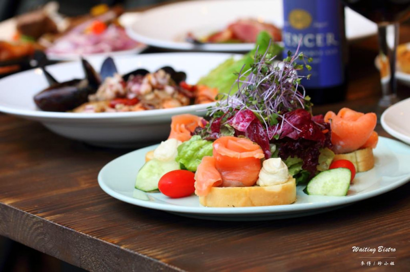 餐酒食記｜Waiting Bistro｜全新推出的新菜色種類選擇性更多｜捷運忠孝復興站餐酒館 - 麥仔の生活日記