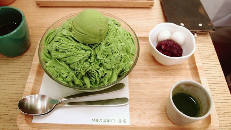 原來眼前正是所求：二訪 伊藤久右衛門 台北中山店，特級抹茶煉乳宇治金時
