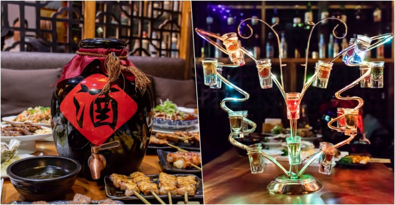 店小二串燒VS燒肉，最新超美蝴蝶酒閃耀全場！當月壽星用餐直接大方送！