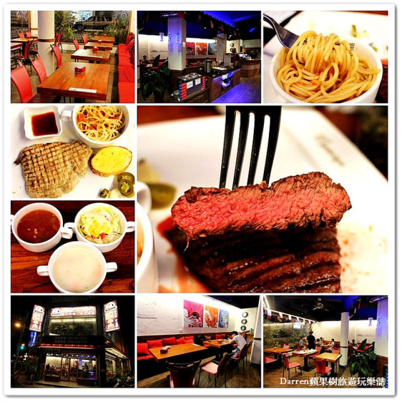 『桃園市桃園區』牛仔好忙原塊牛排(桃園建國店)●很嫩的紐西蘭原塊嫩肩 桃園牛排館/義大利麵/燉飯/手工披薩