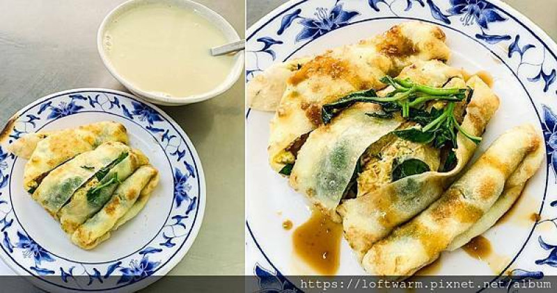 新銘早餐店 香氣四溢的九層塔蛋餅 附菜單價目表 近新竹火車站後站...