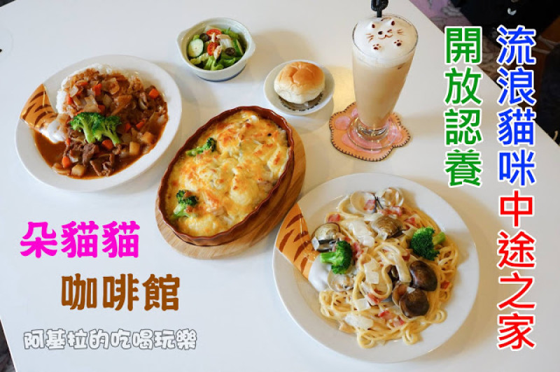 台中市｜美食｜朵貓貓咖啡館 - 貓咪餐廳
