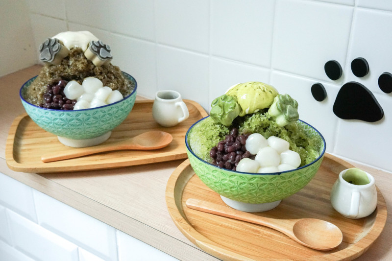 『抹抹柴 Mozamoza X魔王』新北永和區 旺旺 吃冰也需要被療癒 來吃柴柴冰 帽子抹茶冰 焙茶抹茶冰 捷運永安市場站『內文有店家資訊與菜單』