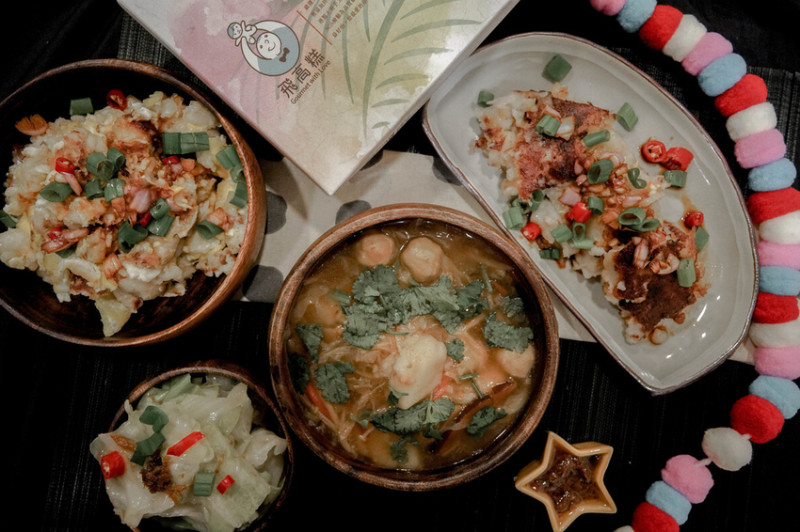 宅配 飛高糕X魔王 在家也能輕鬆品嚐蘿蔔糕的美味 來自一位主廚對女兒的愛 港式臘味蘿蔔糕 櫻花蝦蘿蔔糕 XO干貝醬 宅配美食 內文有宅配資料