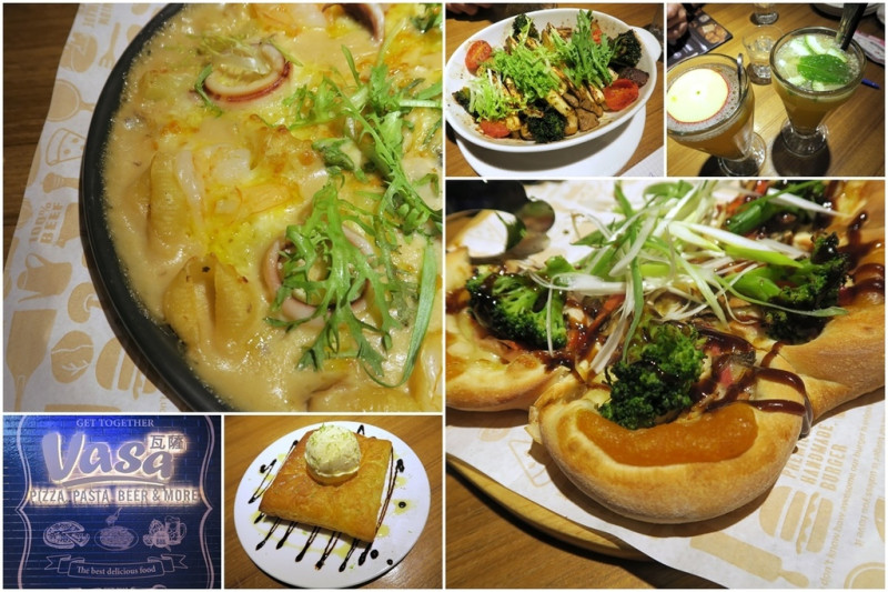 桃園 ATT筷食尚 Vasa瓦薩美式比薩~獨家美味餐點。連飲料都好好喝