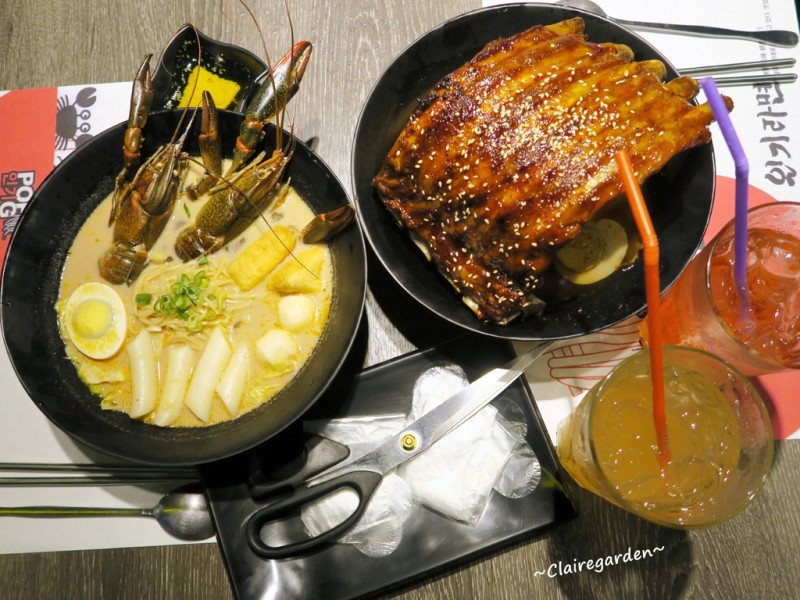 桃園 中壢 釜山拉麵~霸氣系主餐，雙龍蝦，排笛般肋排