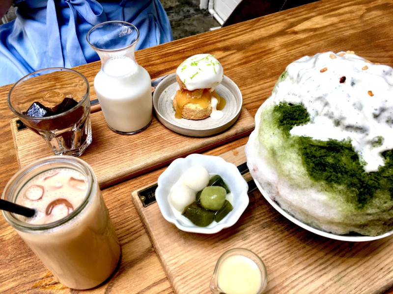 [台中] 冰田ガリガリ 咖啡磚拿鐵 抹茶紅豆剉冰