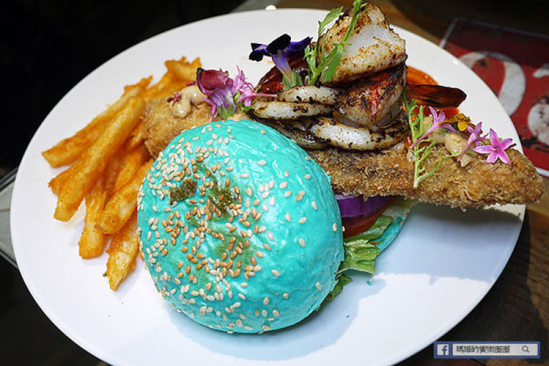 大安美式餐廳【黑熊愛跳舞】美翻藍色海洋傳說全系列料理/六張犂美式餐廳/餐酒館