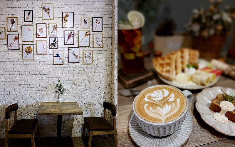 【台中西屯】Frini Cafe│不限時文青咖啡館，咖啡甜點有水準，結合花藝與攝影空間每個角落都好拍，近中科商圈
