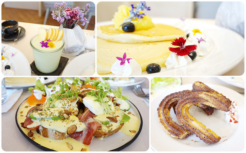 【台中豐原】無限時享受愜意美食時光『KUP coffee&pancakes』－輕食早午餐。香脆吉拿棒。經典鬆餅。手打果昔