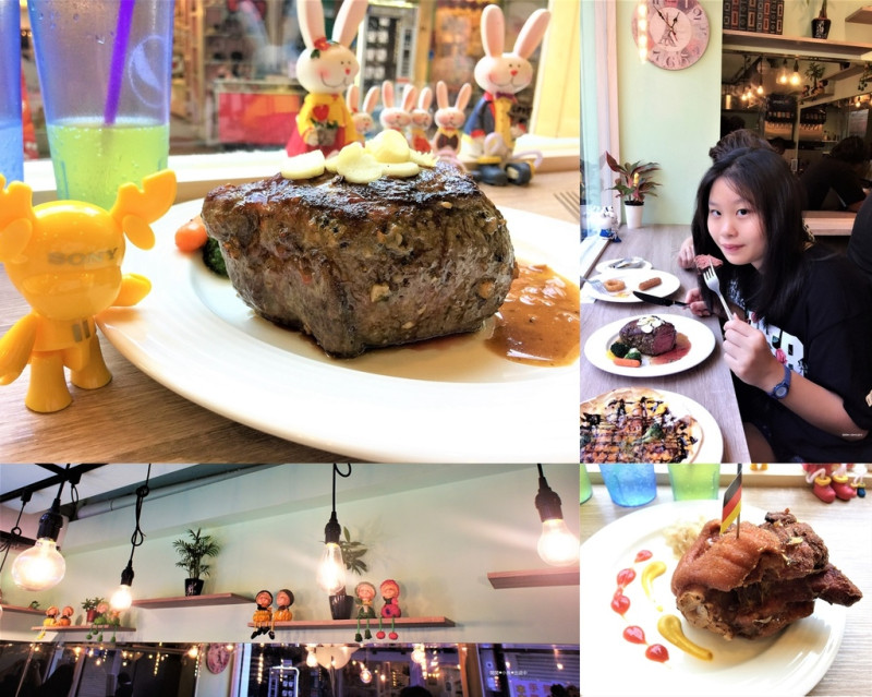 [公館餐廳]。yum yum 好吃好吃。台大公館商圈, 法式名店主廚領軍, CP值爆表厚切牛排, 頂級16盎司牛排, 德國豬腳, 捷運公館站