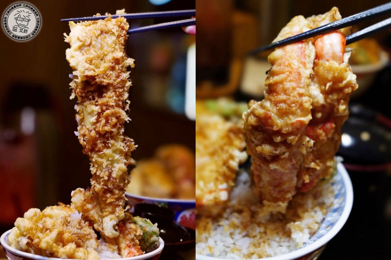 【 丼飯 】用金子半之助最狂最奢華的丼飯來犒賞自己上班的辛勞．極上天丼VS鱈場蟹天丼．今晚你想吃哪一道．日本第一天丼-金子半之助