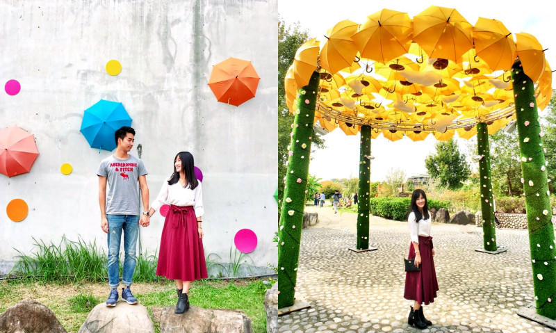 【台中太平區。屯區藝文中心】『傘亮花博、閃耀台中』裝置藝術展♥親子、情侶、閨蜜最新景點-Fun閃情旅
