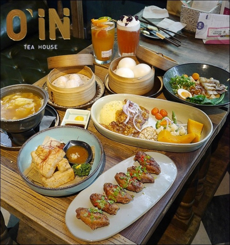 【台中美食】O IN Tea House/草悟道門市(寵物友善餐廳)，提供無國界料理。融合歐洲宮廷優雅華麗以及熱帶雨林風格。更是網美、網紅IG拍照打卡熱點 [體驗卷]