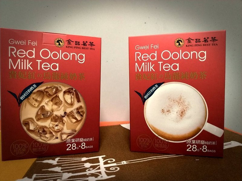 金品茗茶新品品嚐/貴妃紅の烏龍純奶茶，冷熱都美味!