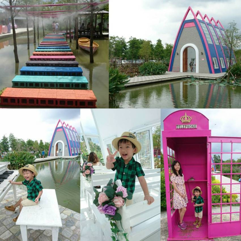 雲林古坑~珍粉紅城堡 水漾森林敎堂~繽紛彩虹步道~超夢幻超浪漫~好拍到嫑嫑的~婚紗拍照打卡的好地方~              