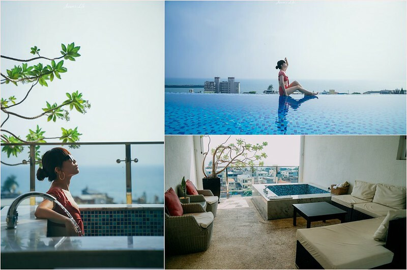 【屏東枋寮｜住宿】枋客文旅。CP值超高住宿推薦，擁有無邊際泳池及泳池酒吧，房間內有超大湯池及休憩區，party high起來