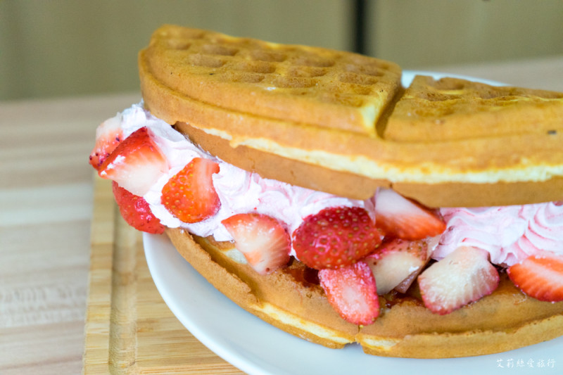 新莊美食》7號鬆餅屋(新莊福壽店) 40元起的好吃鬆餅 平價下午茶早午餐推薦 - 艾莉絲愛旅行