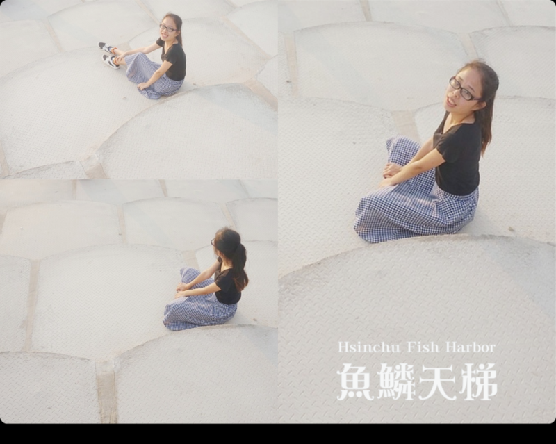 //新竹景點//魚鱗天梯。南寮漁港。南寮版豆腐岩。IG打卡熱點。隱藏岸邊的雪白消波塊，欣賞夕陽的好去處