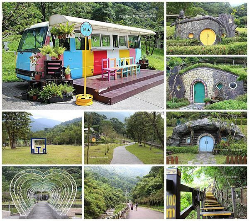 『屏東。涼山遊憩區』涼山瀑布／哈比人小屋／彩虹巴士／彩虹階梯