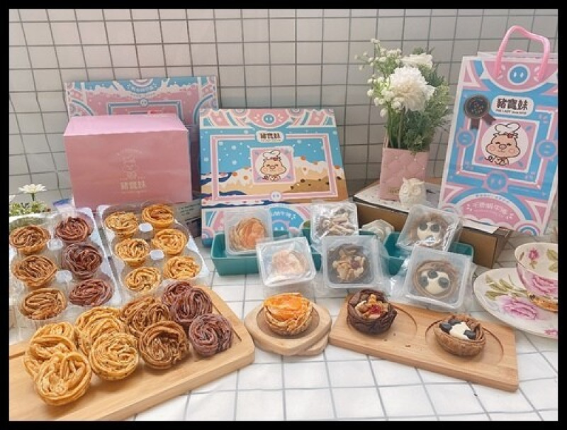 團購下午茶的首選【全台創意蛋捲第一品牌】【豬寶妹手感烘焙坊】#千層蝸牛捲  #雪山蝸牛捲  一口一口層層堆
