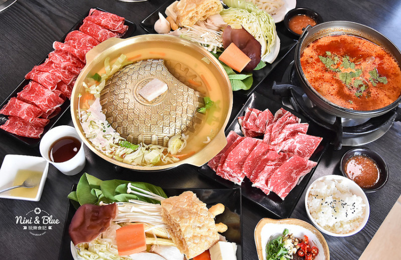 一饌 泰式火鍋銅盤燒烤 | 草屯田間小徑的道地泰式火鍋、銅盤烤肉，人潮一樣爆棚啊!草屯隱藏版美食 Nini and Blue 玩樂食記