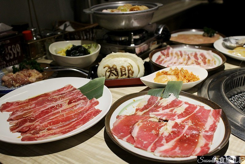 新竹美食|新竹東區太郎燒肉提供平價高檔的日式無煙燒烤，多人套餐低價位好品質三人套餐有火鍋有燒烤1480元吃飽飽^^