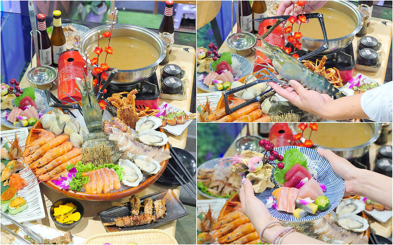台中_十八魂手串燒烤：母親節優惠豪邁痛風鍋 斯里蘭卡巨蝦+7種海鮮只要2280元！串燒50元起便宜又好吃！