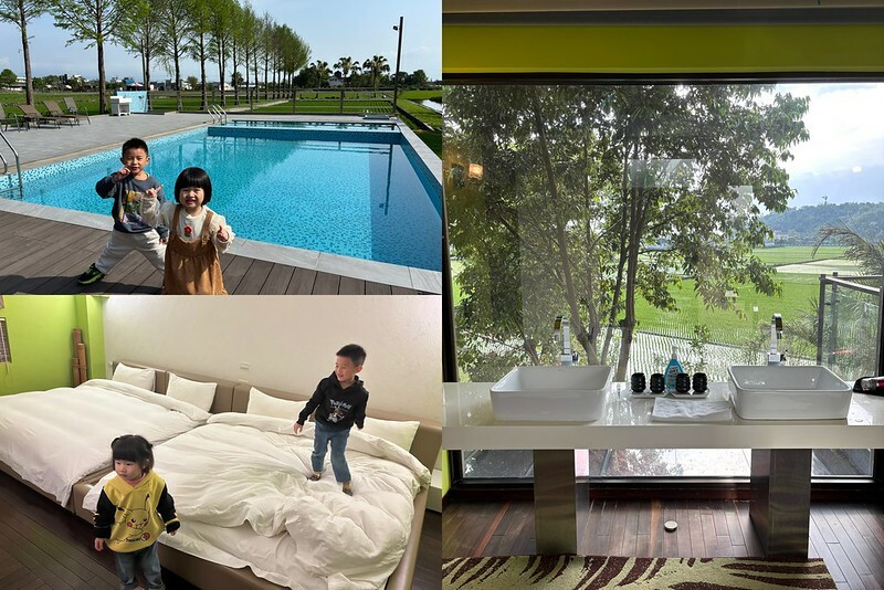 宜蘭冬山鄉民宿推薦，水畔星墅時尚會館，四人房寬敞舒適、田園風光超放鬆！