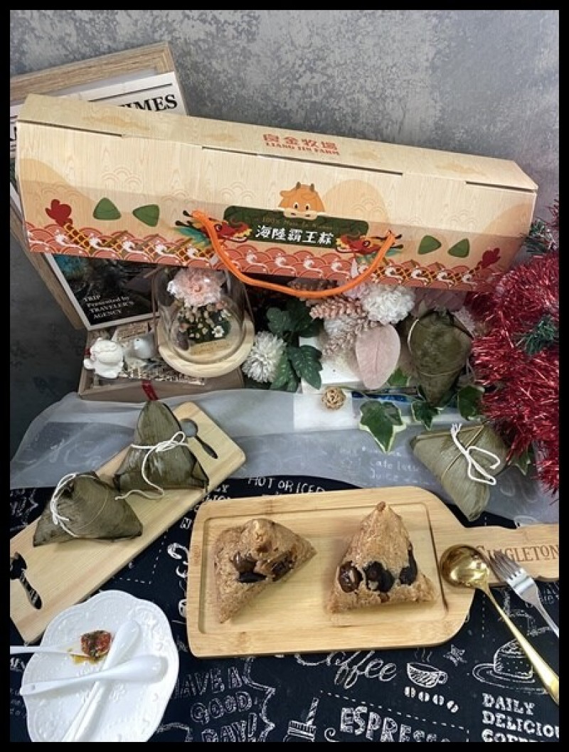 金門縣金城鎮【宅配牛肉肉粽推薦】【良金牧場】XO醬牛肉霸王粽禮盒　在家動動手指就能吃到，買來送禮絕對超有面子！