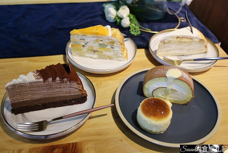 台中大坑下午茶|香緹果子北歐風森林咖啡館，千層蛋糕、生乳捲、生巧克力每一款都好好吃 假日甜點