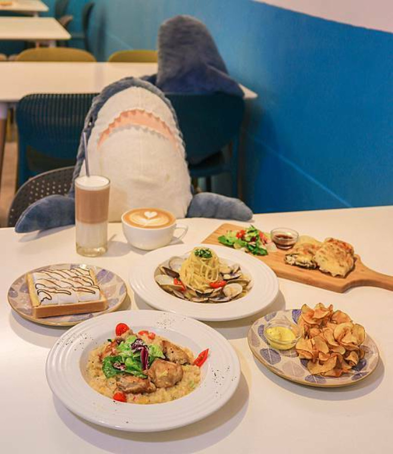 【三重美食】藍洋洋lazy brunch～三重必吃早午餐～海洋主題特色早午餐，環境溫暖、可愛～捷運菜寮站2號步行3分鐘
