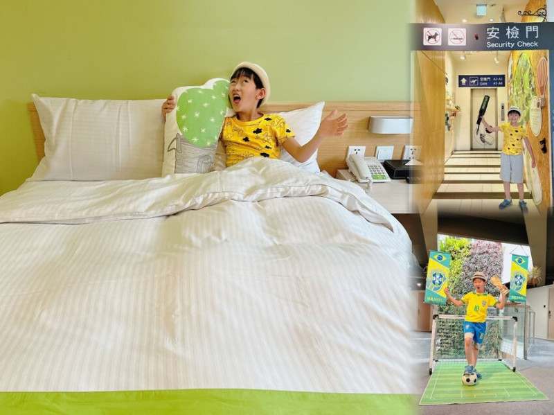 台中｜葉綠宿旅館 Green Hotel Fengjia 逢甲館童趣親子房，入住就能環遊全世界～（讚）